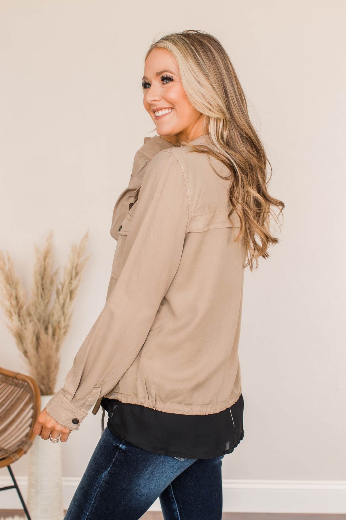 Going Undercover Lightweight Jacket- Beige