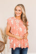 Crazy For You Flutter Sleeve Top- Coral