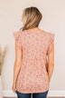 Breath of Spring Babydoll Top- Coral