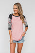 Ready For An Adventure Detail Top- Pink