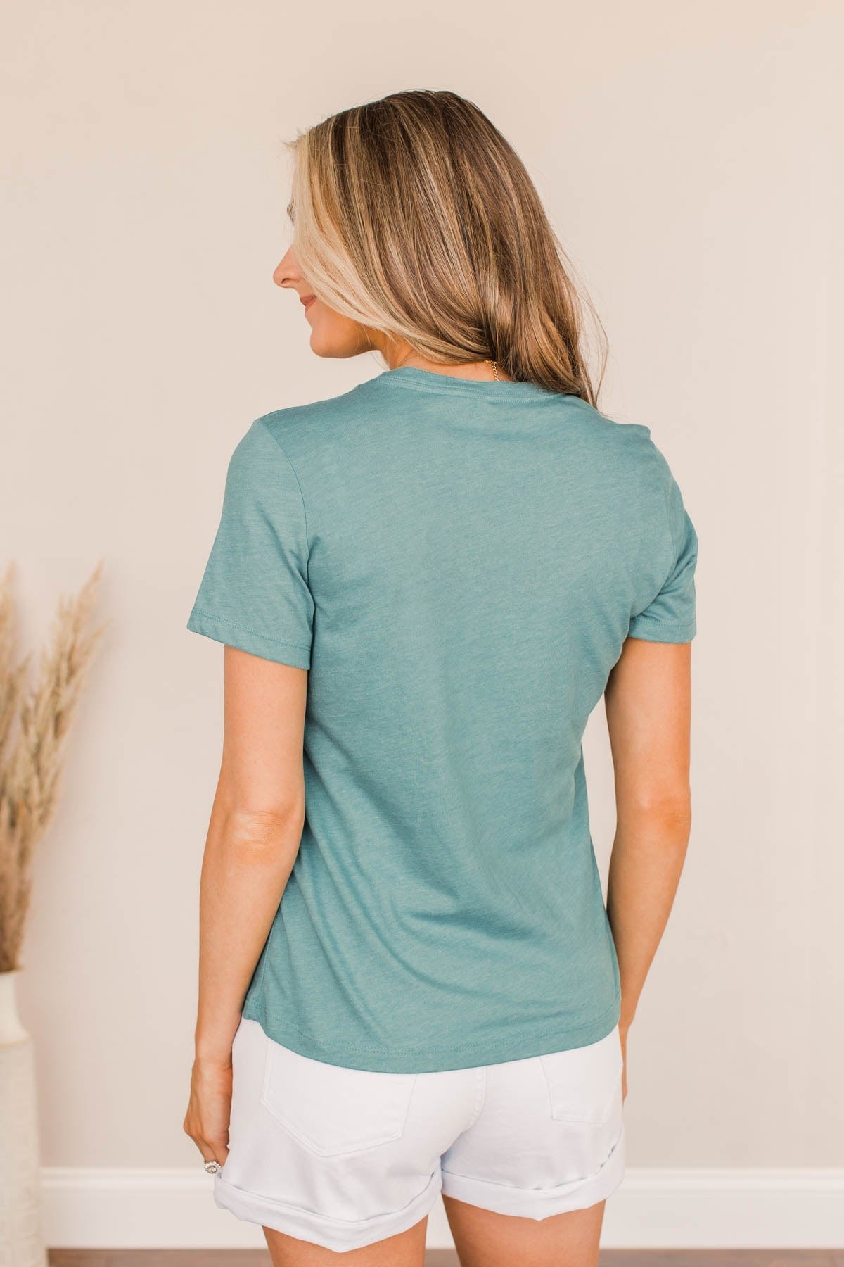 "Bring Me An Iced Coffee" Graphic Tee- Teal