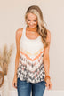 Get What I Fantasize Tie Dye Tank- Ivory