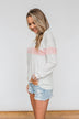 Including You & Me Long Sleeve Top- Pink