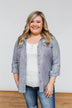 Let Me Adore You Button Down Top- Blue