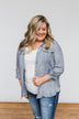Let Me Adore You Button Down Top- Blue