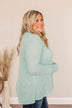 Thank Me Later Ribbed Knit Top- Aqua