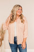 Stay In Touch Button Down Top- Champagne