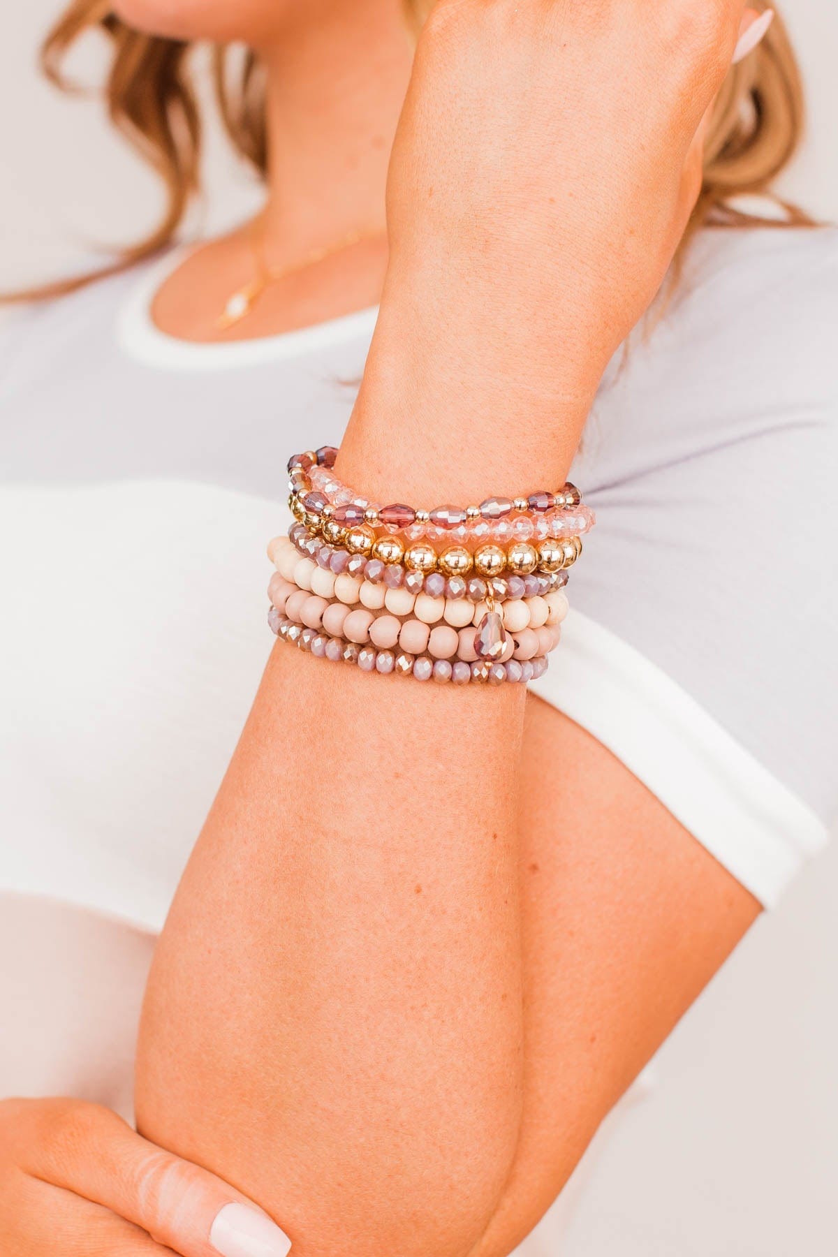 Path Of Love Bracelet Set- Lavender