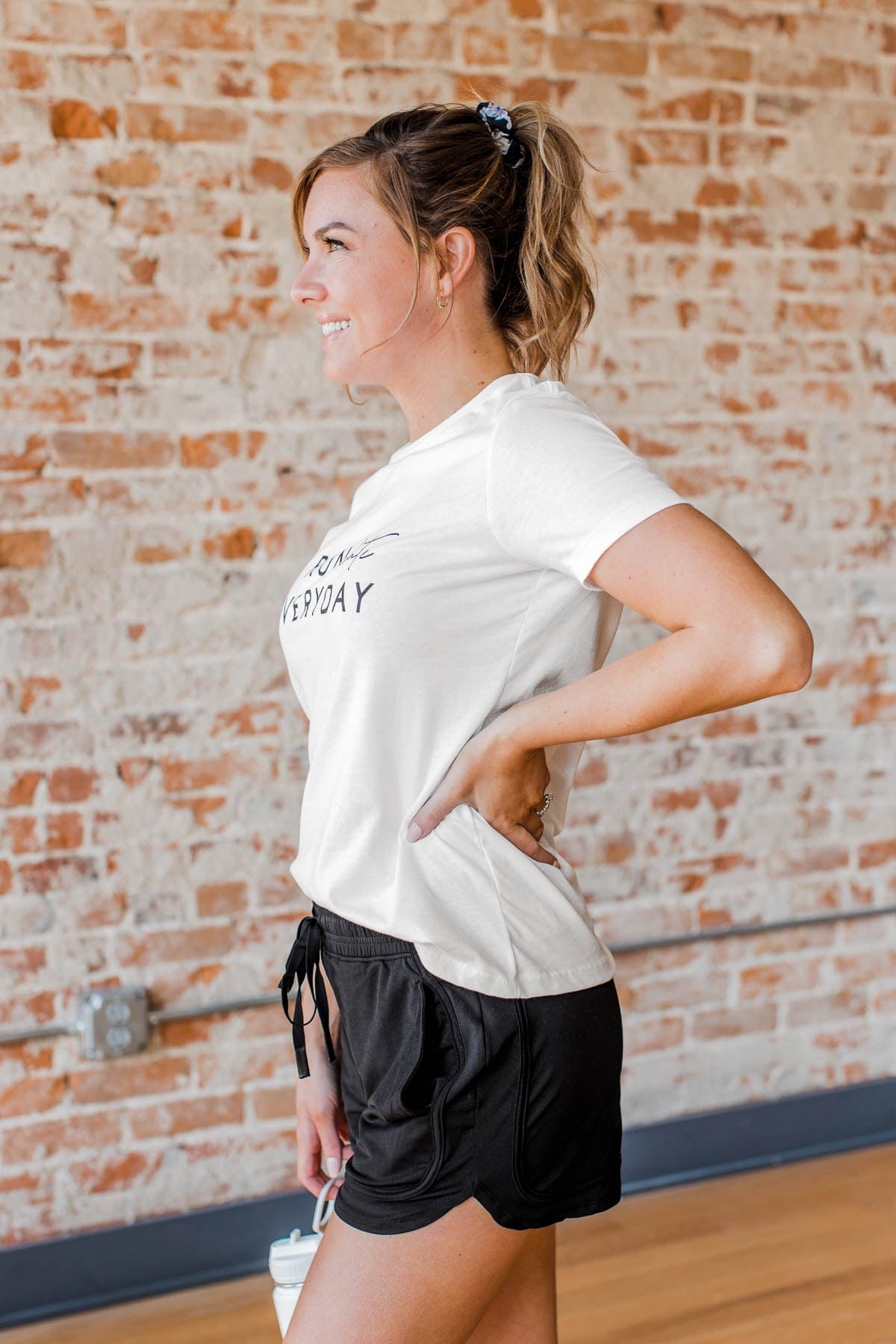 "I Run Late Everyday" Graphic Tee- White