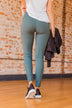 Pulse Basics Jump Right In Athleisure Leggings- Dark Teal