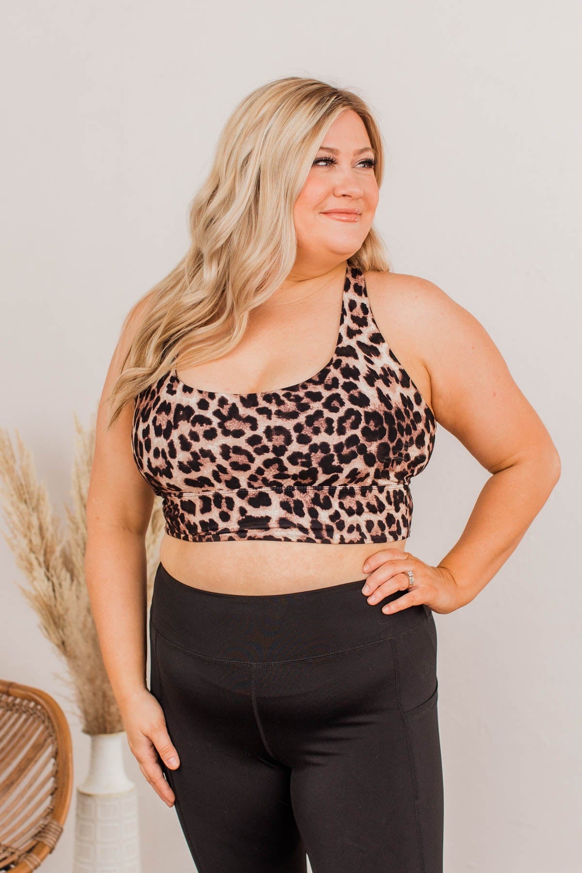 Run With The Lions Sports Bra- Leopard