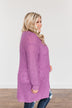 Time For An Adventure Knit Cardigan- Dark Orchid