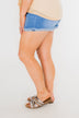 Celebrity Pink Shorts- 70's Blue Wash