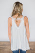 Cherished Moment Ivory Lace Tank Top