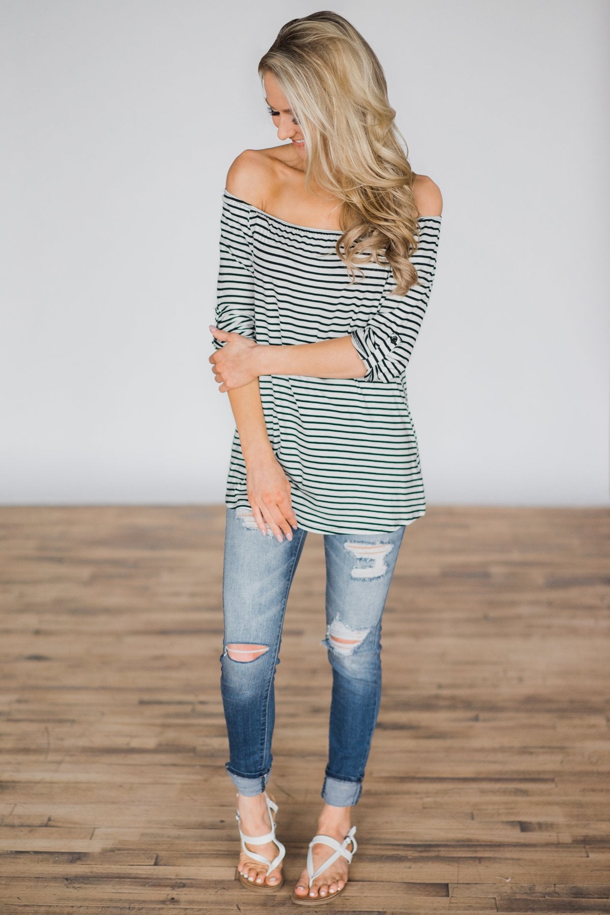 Off the Record Striped Top