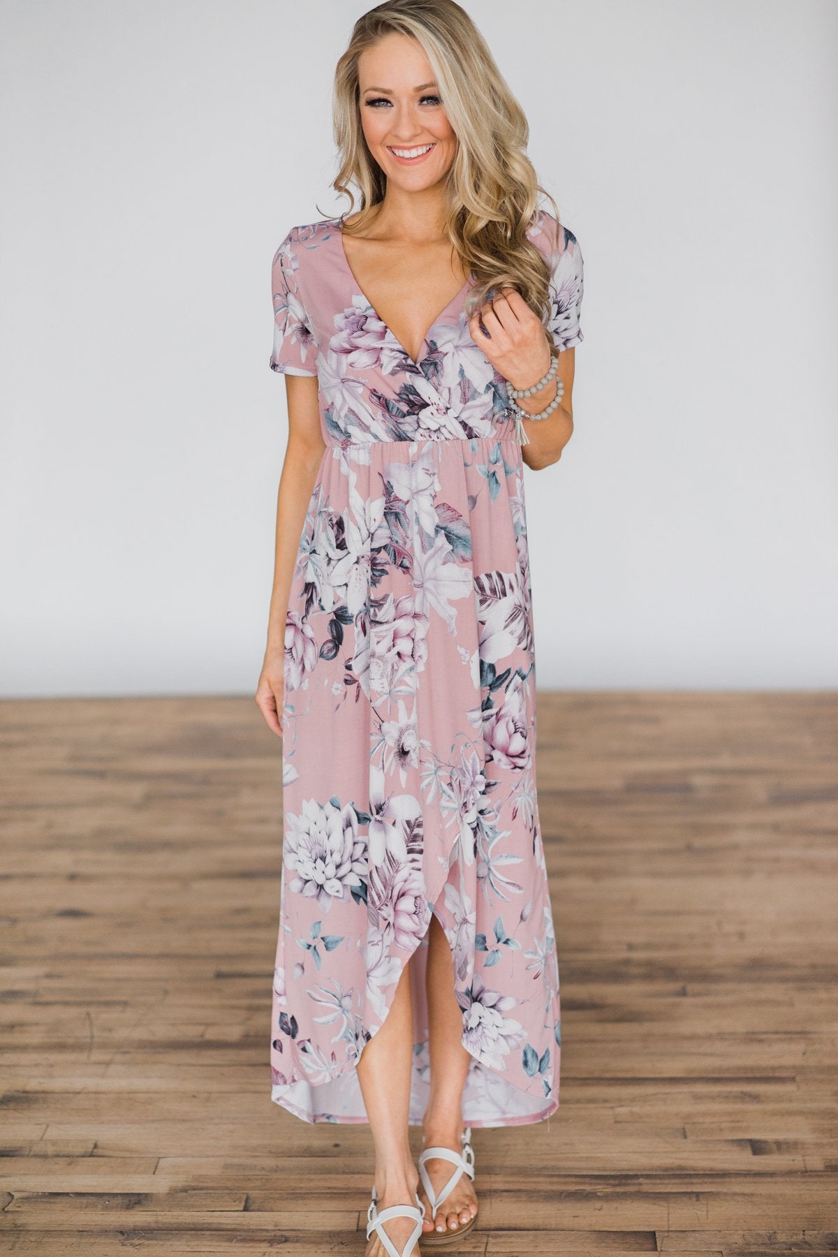 You're the One I Want Floral Dress- Dusty Rose You're the One I Want Floral Dress- Dusty Rose
