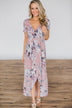 You're the One I Want Floral Dress- Dusty Rose