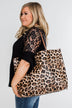 Carry-All Reversible Tote- Leopard Print & Brown