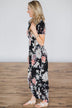 You're The One I Want Floral Maxi Dress - Black
