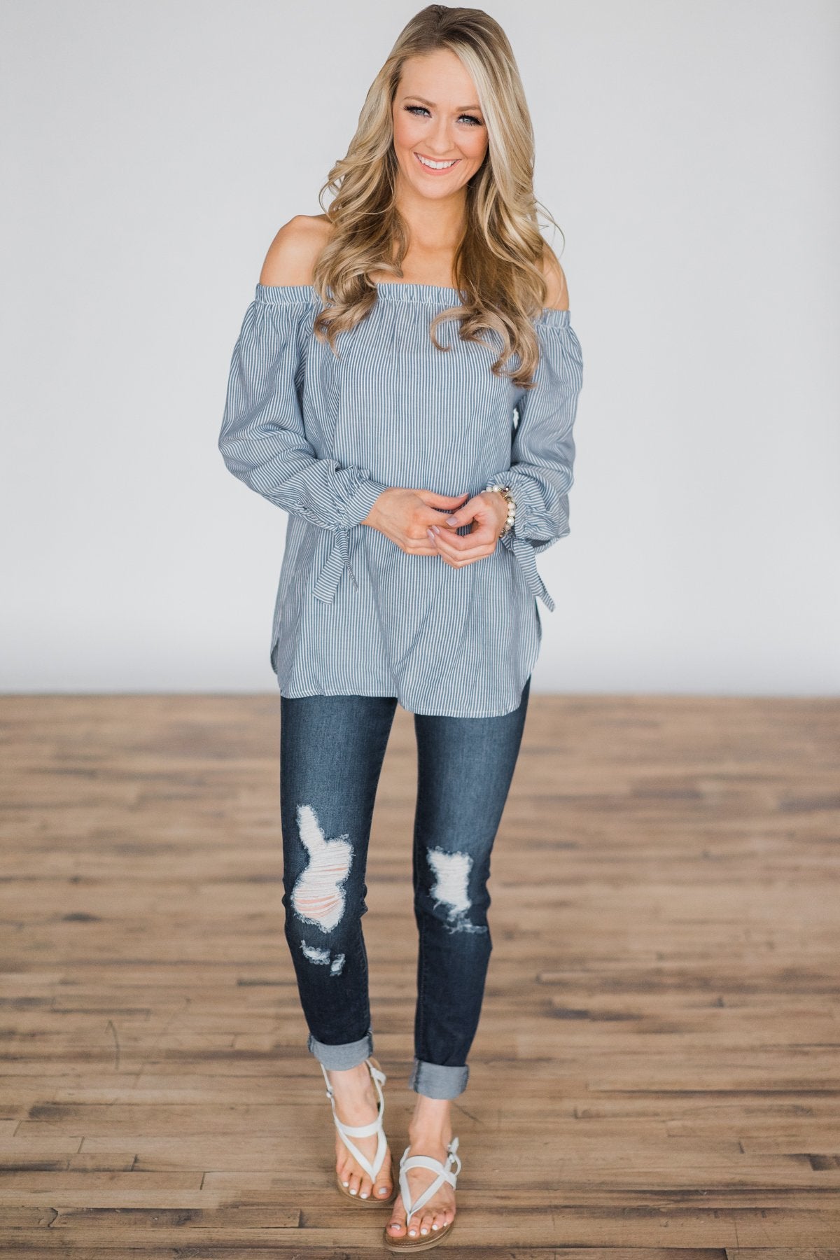 Southern Romance Off the Shoulder Top