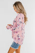 Count Your Blessings Floral Blouse- Blush