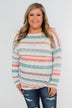 Horizon Views Striped Dolman Sleeve Top- Multi-Colored
