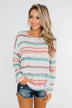 Horizon Views Striped Dolman Sleeve Top- Multi-Colored