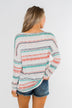 Horizon Views Striped Dolman Sleeve Top- Multi-Colored