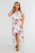 Promise To Keep Hi-Low Floral Maxi Dress- Ivory