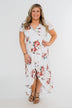 Promise To Keep Hi-Low Floral Maxi Dress- Ivory