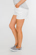 Cinched Waist Shorts- White