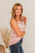 Pleasant Poppy Floral Tank- Ivory