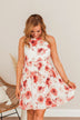 No Filter Needed Floral Mini Dress- Ivory