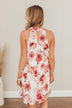 No Filter Needed Floral Mini Dress- Ivory