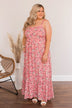 Never Want To Leave Floral Maxi Dress- Pink