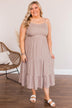 Muted Moments Button Dress- Dusty Lavender