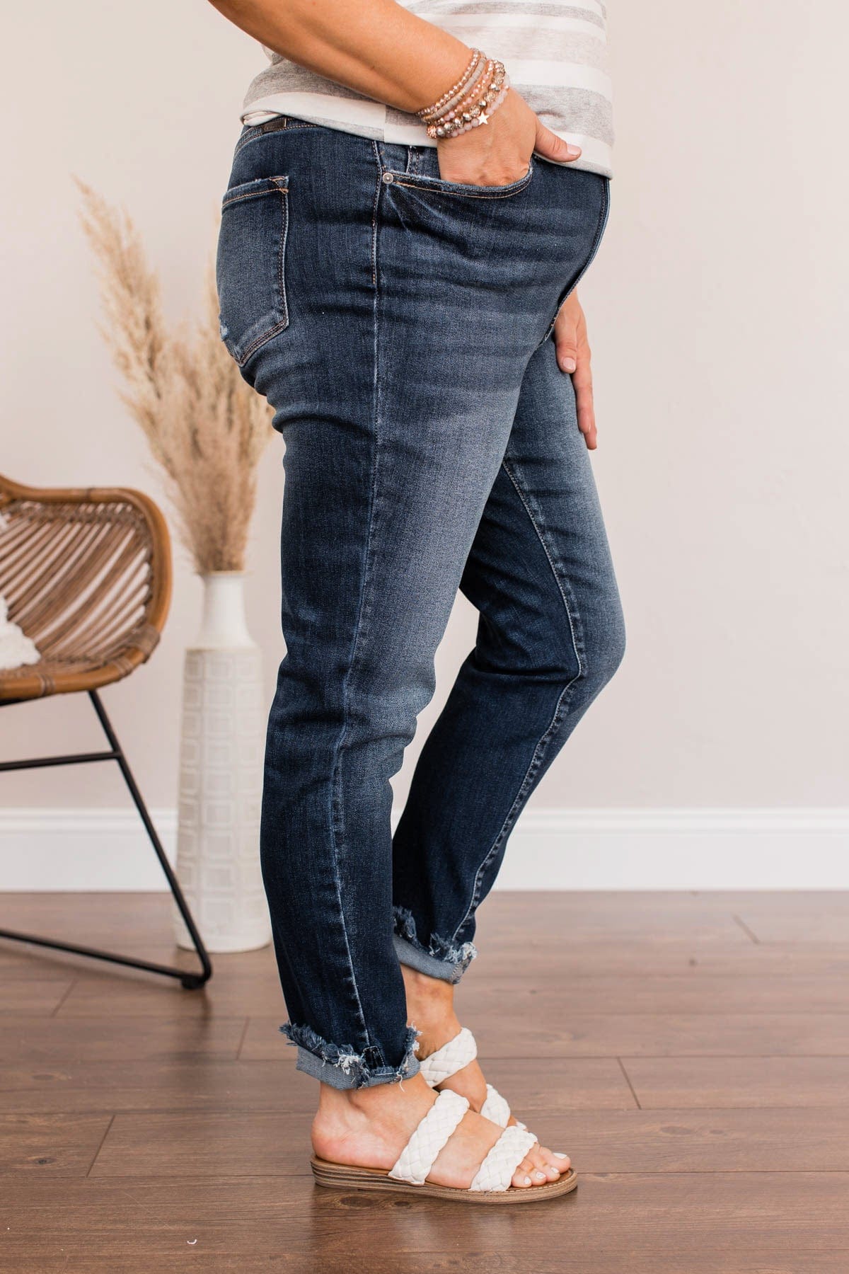 KanCan High-Rise Ankle Skinny Jean- Penelope Wash