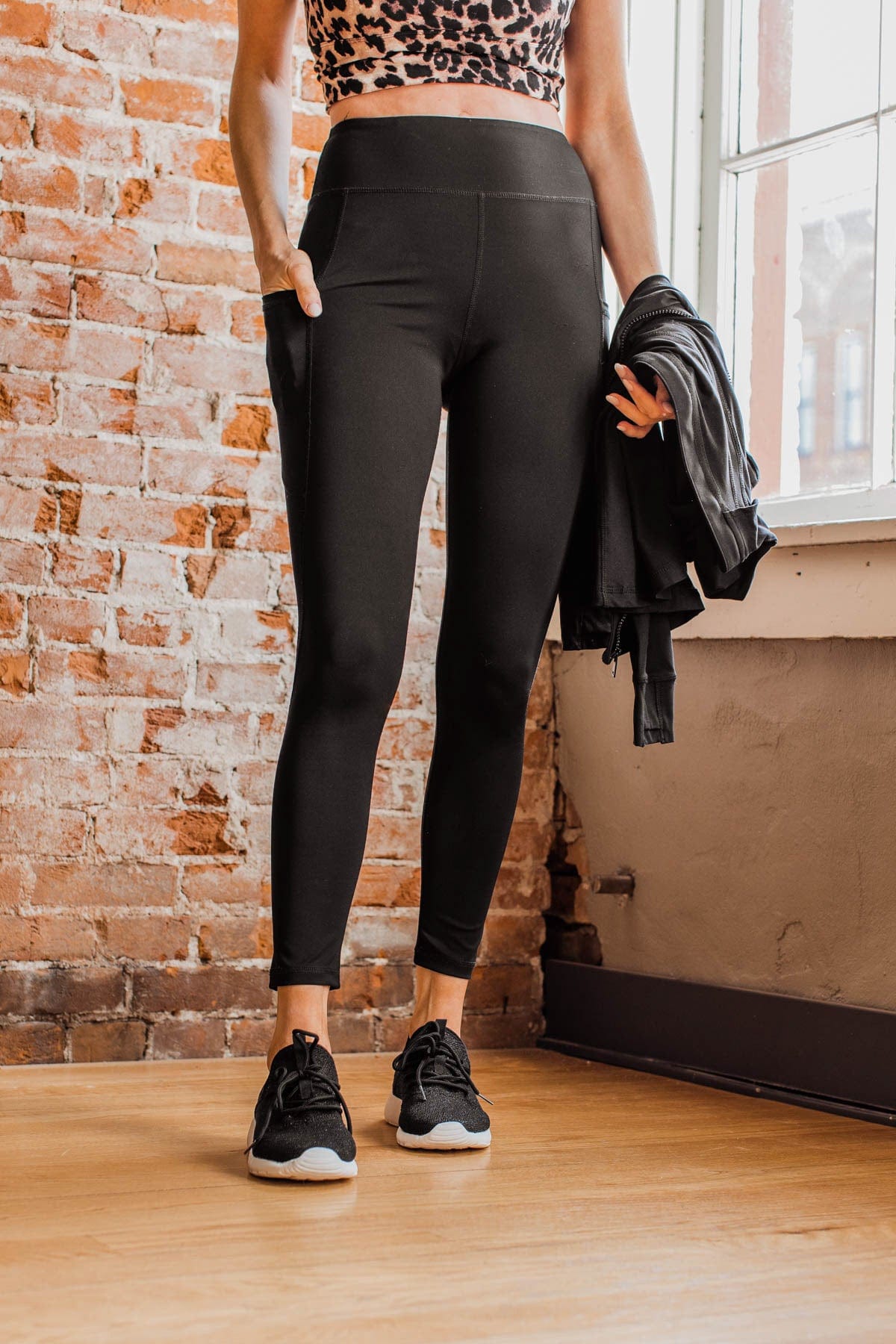 Create My Own Path Athleisure Leggings Black