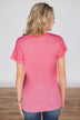 The Perfect Pocket Tee - Punch Pink