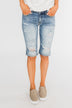 KanCan Distressed Bermuda Shorts- Ciara Wash
