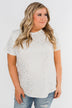 Made To Shine Short Sleeve Star Top- Ivory & Gold