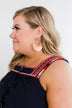 Flare Gold Hoop Earrings- Light Peach Orange