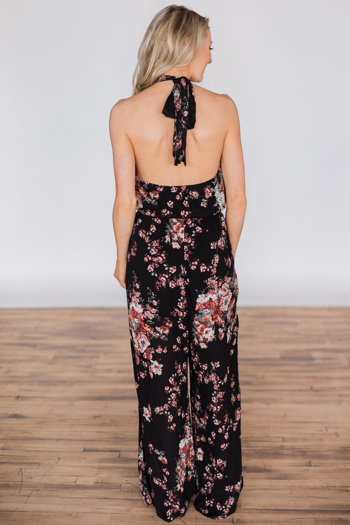 Can't Keep My Eyes Off Of You Floral Jumpsuit