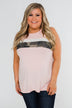 Just A Hint Of Camo Tank Top- Blush