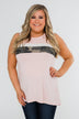 Just A Hint Of Camo Tank Top- Blush