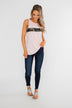 Just A Hint Of Camo Tank Top- Blush