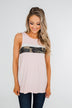 Just A Hint Of Camo Tank Top- Blush
