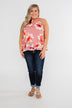 Love At Last Floral Halter Tank Top- Mauve
