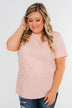 Made To Shine Short Sleeve Star Top- Pink & Gold