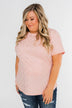 Made To Shine Short Sleeve Star Top- Pink & Gold